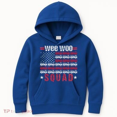 Wee Woo Squad Fire Truck Kids Hoodie