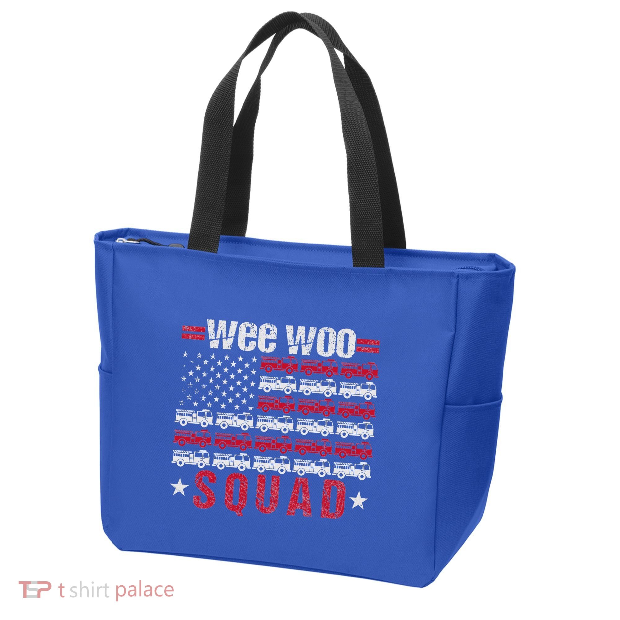 Wee Woo Squad Fire Truck Tote Bag