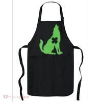 Wolf Wolves St. Patrick's Day Irish Shamrock Saint Paddy's Apron thumb 0
