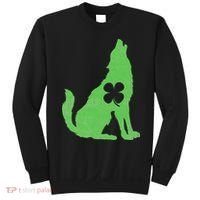 Wolf Wolves St. Patrick's Day Irish Shamrock Saint Paddy's Sweatshirt thumb 0