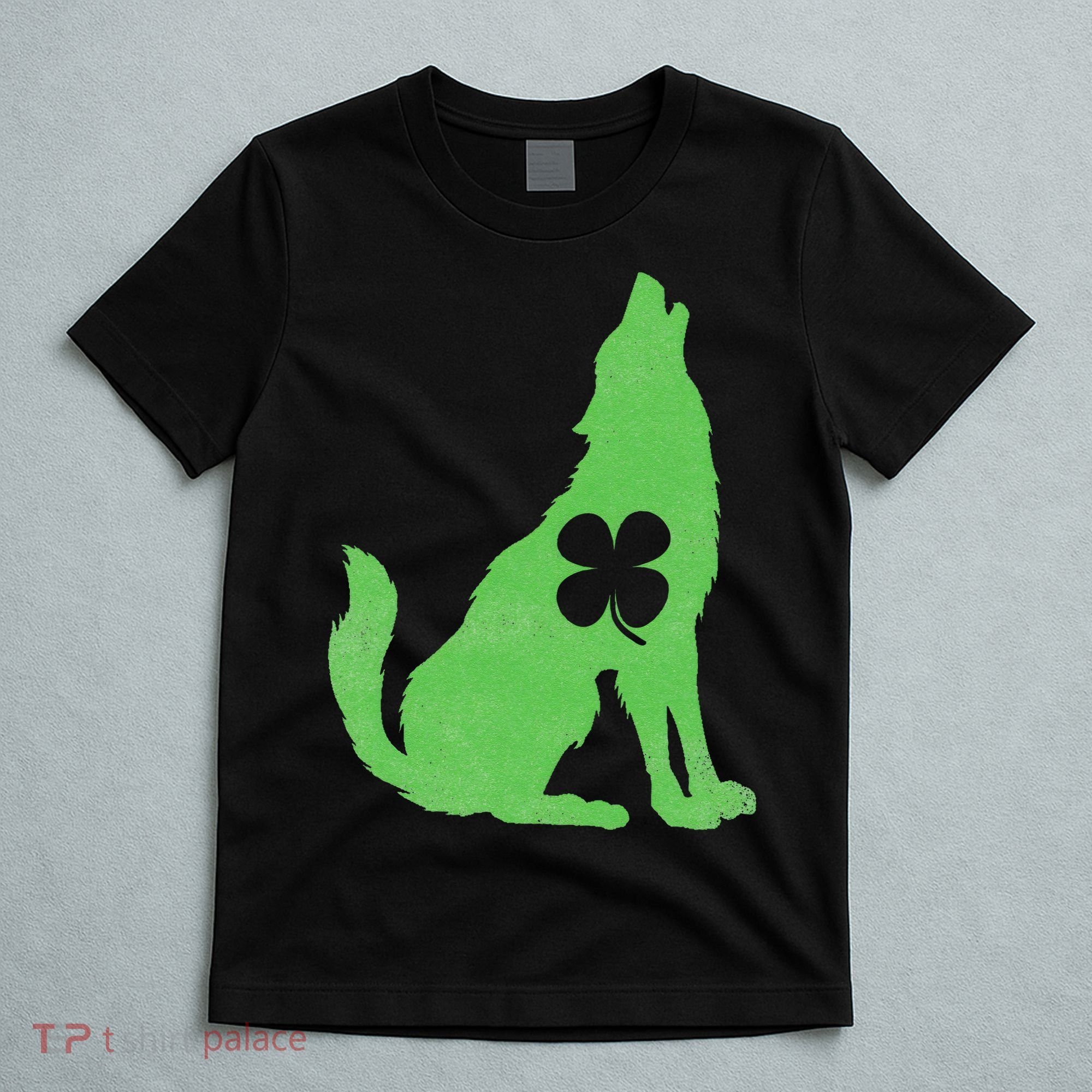 Wolf Wolves St. Patrick's Day Irish Shamrock Saint Paddy's T-Shirt