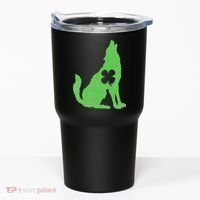 Wolf Wolves St. Patrick's Day Irish Shamrock Saint Paddy's Tumbler thumb 0