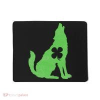 Wolf Wolves St. Patrick's Day Irish Shamrock Saint Paddy's Mousepad thumb 0