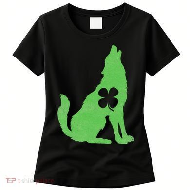 Wolf Wolves St. Patrick's Day Irish Shamrock Saint Paddy's Women's T-Shirt