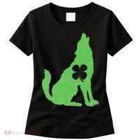 Wolf Wolves St. Patrick's Day Irish Shamrock Saint Paddy's Women's T-Shirt thumb 0