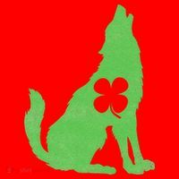 Wolf Wolves St. Patrick's Day Irish Shamrock Saint Paddy's Santa Hat thumb 1