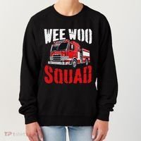 Wee Woo Squad Funny Firefighter Fire Truck Fireman Women Women's Sweatshirt thumb 0