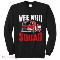 Wee Woo Squad Funny Firefighter Fire Truck Fireman Women Sweatshirt thumb 0