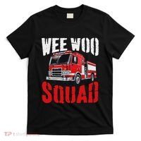 Wee Woo Squad Funny Firefighter Fire Truck Fireman Women T-Shirt thumb 0