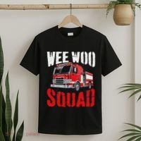Wee Woo Squad Funny Firefighter Fire Truck Fireman Women T-Shirt thumb 2