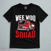 Wee Woo Squad Funny Firefighter Fire Truck Fireman Women T-Shirt thumb 5