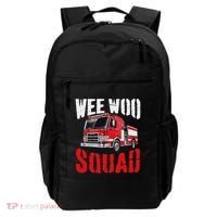 Wee Woo Squad Funny Firefighter Fire Truck Fireman Women Backpack thumb 0