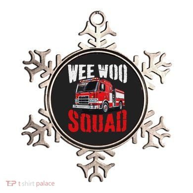 Wee Woo Squad Funny Firefighter Fire Truck Fireman Women Ornament