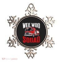 Wee Woo Squad Funny Firefighter Fire Truck Fireman Women Ornament thumb 0
