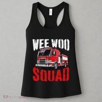 Wee Woo Squad Funny Firefighter Fire Truck Fireman Women Women's Tank Top thumb 3