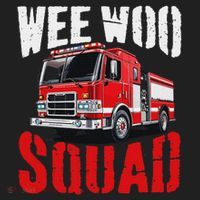 Wee Woo Squad Funny Firefighter Fire Truck Fireman Women Hat thumb 2
