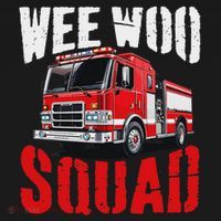 Wee Woo Squad Funny Firefighter Fire Truck Fireman Women Toddler T-Shirt thumb 4