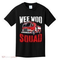 Wee Woo Squad Funny Firefighter Fire Truck Fireman Women Kids T-Shirt thumb 0