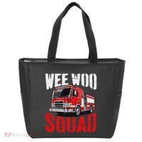 Wee Woo Squad Funny Firefighter Fire Truck Fireman Women Tote Bag thumb 0