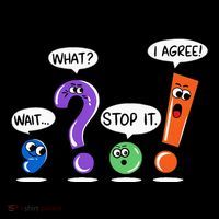 Wait What Stop It I Agree Funny Grammar Punctuation Mousepad thumb 1