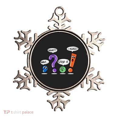 Wait What Stop It I Agree Funny Grammar Punctuation Ornament