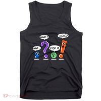Wait What Stop It I Agree Funny Grammar Punctuation Tank Top thumb 0