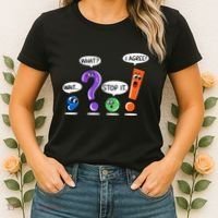 Wait What Stop It I Agree Funny Grammar Punctuation Women's T-Shirt thumb 2