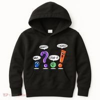 Wait What Stop It I Agree Funny Grammar Punctuation Kids Hoodie thumb 0