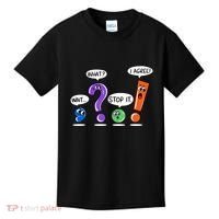 Wait What Stop It I Agree Funny Grammar Punctuation Kids T-Shirt thumb 0