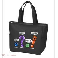 Wait What Stop It I Agree Funny Grammar Punctuation Tote Bag thumb 3