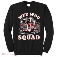 Wee Woo Squad Fire Truck Funny Firefighter Family Sweatshirt thumb 0