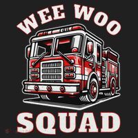 Wee Woo Squad Fire Truck Funny Firefighter Family Beanie thumb 2
