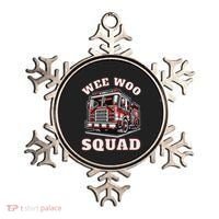 Wee Woo Squad Fire Truck Funny Firefighter Family Ornament thumb 0
