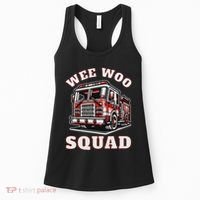 Wee Woo Squad Fire Truck Funny Firefighter Family Women's Tank Top thumb 0
