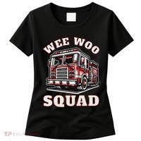 Wee Woo Squad Fire Truck Funny Firefighter Family Women's T-Shirt thumb 0