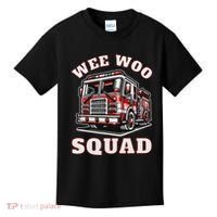Wee Woo Squad Fire Truck Funny Firefighter Family Kids T-Shirt thumb 0