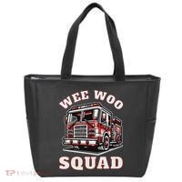 Wee Woo Squad Fire Truck Funny Firefighter Family Tote Bag thumb 0