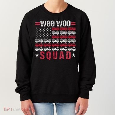 Wee Woo Squad Fire Truck Design Women's Sweatshirt
