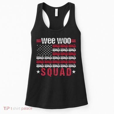 Wee Woo Squad Fire Truck Design Women's Tank Top