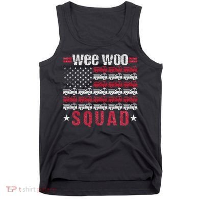 Wee Woo Squad Fire Truck Design Tank Top