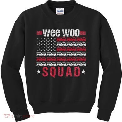 Wee Woo Squad Fire Truck Design Kids Sweatshirt