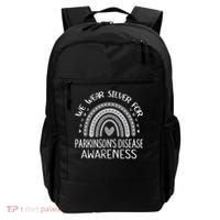 We Wear Silver Rainbow Parkinsons Disease Awareness Backpack thumb 0