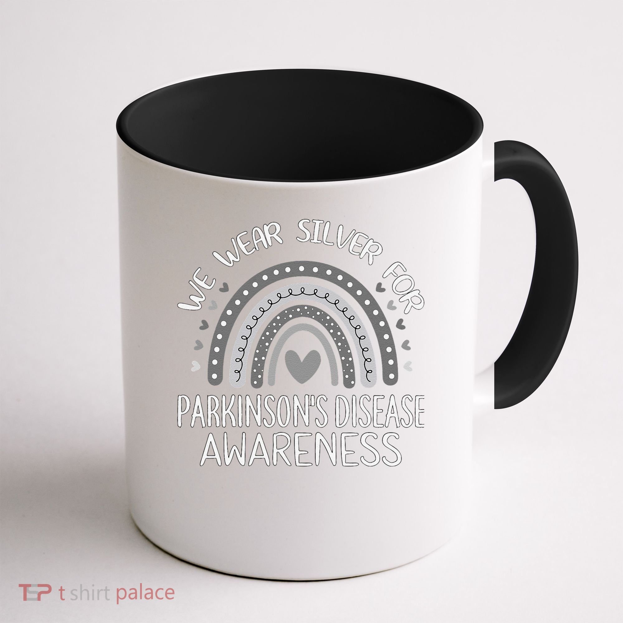 We Wear Silver Rainbow Parkinsons Disease Awareness Coffee Mug