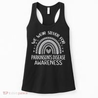 We Wear Silver Rainbow Parkinsons Disease Awareness Women's Tank Top thumb 0