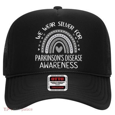 We Wear Silver Rainbow Parkinsons Disease Awareness Hat