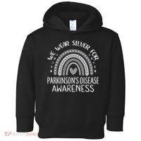 We Wear Silver Rainbow Parkinsons Disease Awareness Toddler Hoodie thumb 0