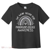 We Wear Silver Rainbow Parkinsons Disease Awareness Toddler T-Shirt thumb 0