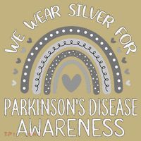 We Wear Silver Rainbow Parkinsons Disease Awareness Sweatshirt thumb 2