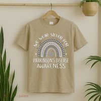 We Wear Silver Rainbow Parkinsons Disease Awareness T-Shirt thumb 2