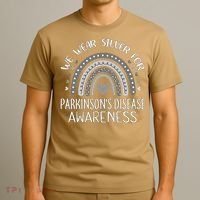 We Wear Silver Rainbow Parkinsons Disease Awareness T-Shirt thumb 3